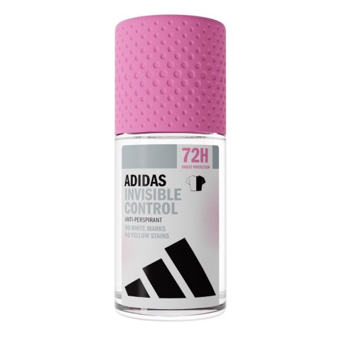 Adidas Invisible Control 72h Dezodorant Anti-perspirant Roll-on dla Kobiet 50 ml