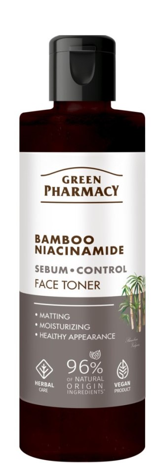 Green Pharmacy Bambus + niacynamid tonik do twarzy 200 ml