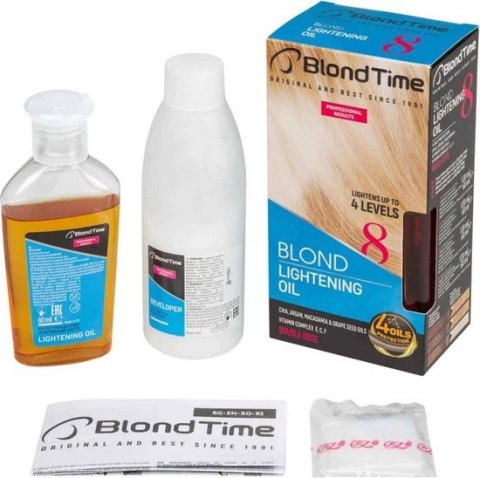 Energy of Vitamins BLOND TIME 8 olejek rozjaśniający do włosów (do 4 tonów) z witaminą E, C i F 180 ml