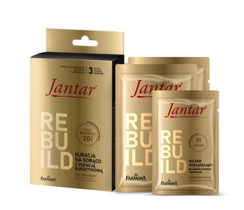 Farmona Jantar kuracja na gorąco z esencją bursztynową do włosów suchych i łamliwych 20 ml+20 ml+10 ml