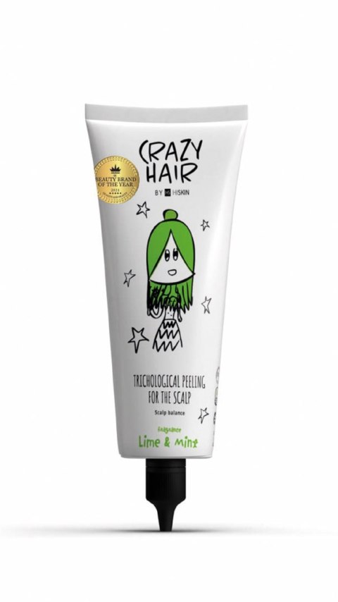 Hiskin Crazy Hair peeling trychologiczny do skóry głowy - Lime & Mint (limonka i mięta) 100 ml