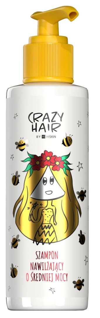 Hiskin Crazy Hair szampon do włosów nawilżający o średniej mocy - z miodem 300 ml