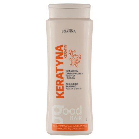 Joanna Keratyna szampon odbudowujący do włosów szorstkich, matowych, łamliwych i zniszczonych 400 ml