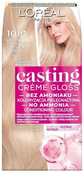 L'Oréal Paris Casting Creme Gloss krem koloryzujący nr 1010 Lodowy Blond