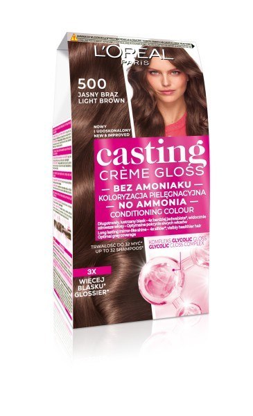 L'Oréal Paris Casting Creme Gloss krem koloryzujący nr 500 Jasny Brąz