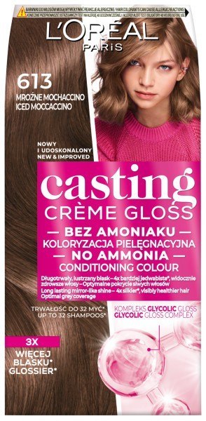 L'Oréal Paris Casting Creme Gloss krem koloryzujący nr 613 Mroźne Mochaccino