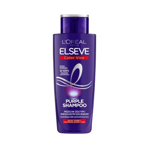 L'Oréal Paris Elseve Color Vive Fioletowy szampon przeciw żółtym i miedzianym odcieniom 200 ml