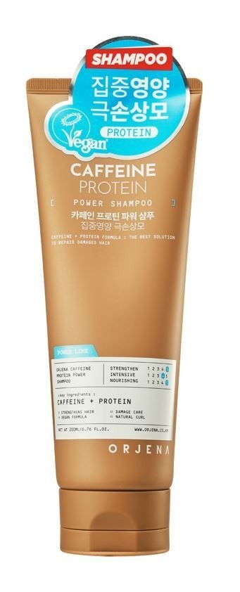Orjena Power szampon do włosów wzmacniający Caffeine & Protein 200 ml