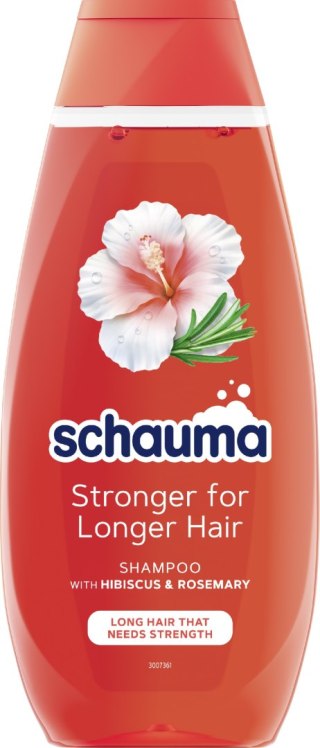 Schauma Stronger for Longer Hair szampon do włosów długich i osłabionych - Hibiscus & Rosemary 400 ml