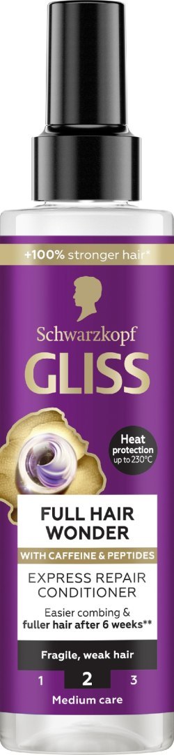 Schwarzkopf Gliss Full Hair Wonder odżywka ekspresowa do włosów 200 ml