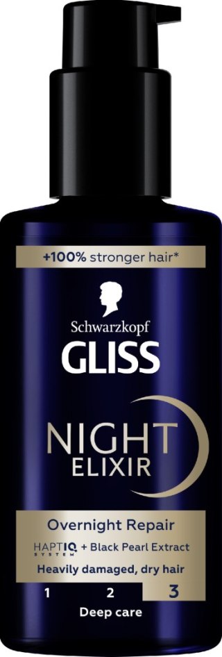 Schwarzkopf Gliss Overnight Repair serum do włosów zniszczonych 100 ml