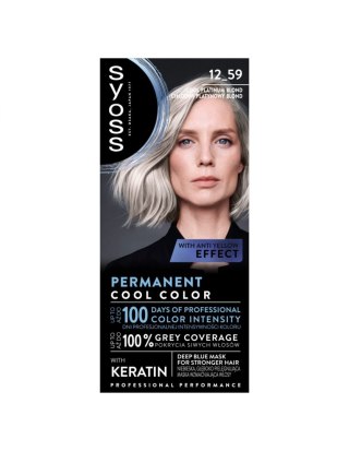 Syoss Permanent Cool farba do włosów 12-59 Chłodny platynowy blond
