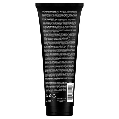 Syoss Power Hold Gel żel do włosów ultra mocny 250 ml