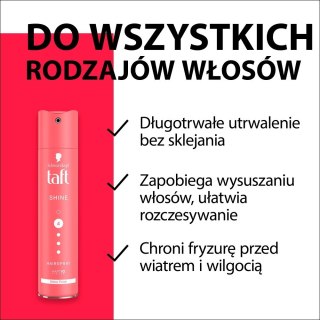 Taft Shine lakier do włosów 4 supermocny 250 ml