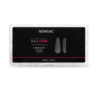 Semilac Acrylgel Nail Form Almond formy do akrylożelu 120 szt.