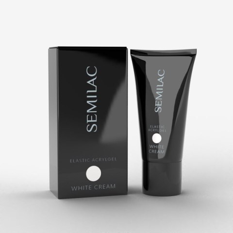 Semilac akrylożel Elastic Acrylgel White Cream 30 g