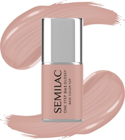 Semilac One Step Glossy 3in1 lakier hybrydowy do paznokci S210 French Beige 7 ml