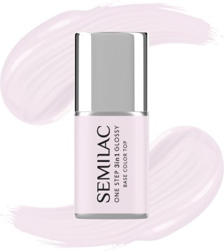 Semilac One Step Glossy 3in1 lakier hybrydowy do paznokci S235 Peach Beige 7 ml