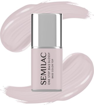 Semilac One Step Glossy 3in1 lakier hybrydowy do paznokci S610 Barely Pink 7 ml
