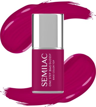 Semilac One Step Glossy 3in1 lakier hybrydowy do paznokci S690 Coral Pink 7 ml