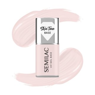 Semilac Skin Tone baza coverowa do lakierów hybrydowych półtransparentna Écru 7 ml