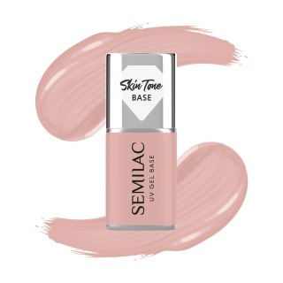 Semilac Skin Tone baza coverowa do lakierów hybrydowych półtransparentna Pale Beige 7 ml