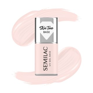 Semilac Skin Tone baza coverowa do lakierów hybrydowych półtransparentna Rose Beige 7 ml