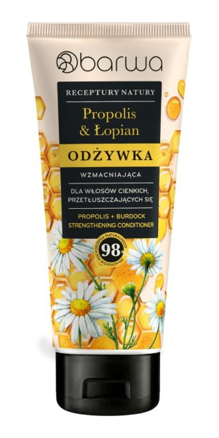 Barwa Receptury Natury odżywka wzmacniająca do włosów cienkich i przetłuszczających się - Propolis & aloes