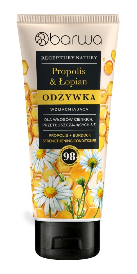 Barwa Receptury Natury odżywka wzmacniająca do włosów cienkich i przetłuszczających się - Propolis & aloes
