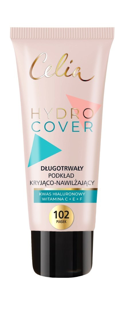 Celia Długotrwały Podkład Kryjąco-Nawilżający Hydro Cover 102 Piasek 30 ml