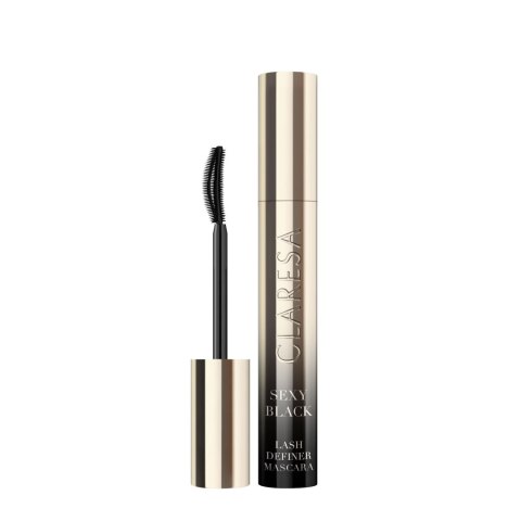 Claresa Tusz do Rzęs Sexy Black Volume & Curl Pogrubiająco-Podkręcający Czarny 10 ml