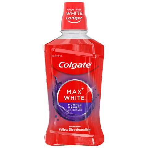 Colgate Plax Max White płyn do płukania jamy ustnej Purple Reveal 500 ml