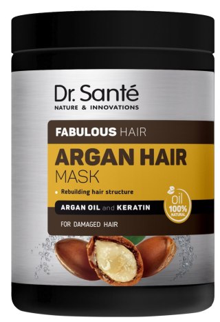 Dr. Santé Argan Hair maska do włosów uszkodzonych z olejem arganowym i keratyną 1000 ml