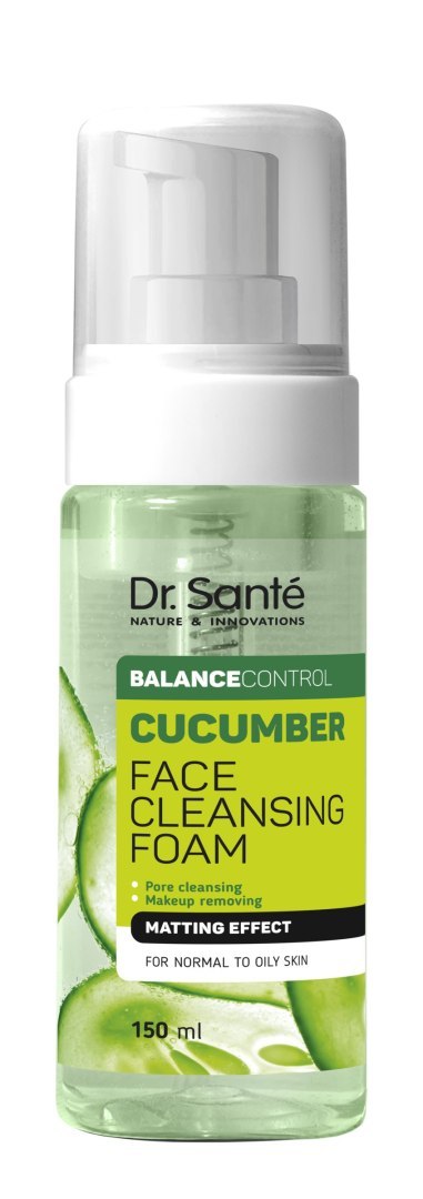 Dr. Santé Balance Control oczyszczająca pianka do mycia twarzy efekt matujący Ogórek 150 ml