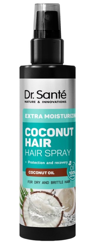 ELFA PHARM DR.SANTE Coconut Hair Lakier-odżywka w sprayu do włosów suchych i łamliwych Ekstranawilżenie 150 ml