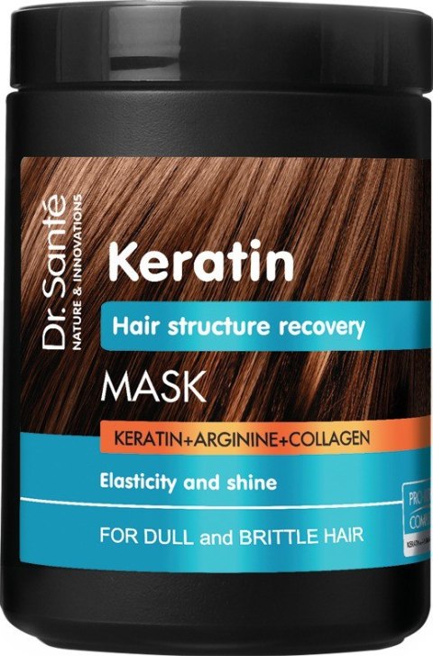 Dr. Santé Keratin maska do włosów matowych i łamliwych 1000 ml