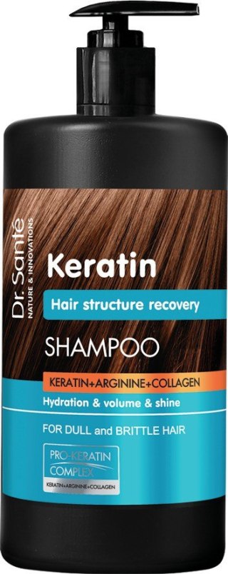 Dr. Santé Keratin szampon do włosów matowych i łamliwych 1000 ml