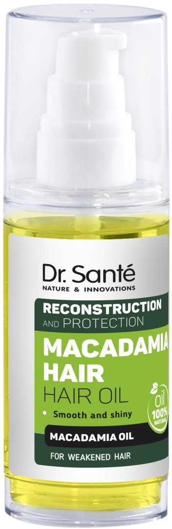 Dr. Santé Macadamia Hair olejek odbudowujący do włosów z olejem makadamia i keratyną 50 ml