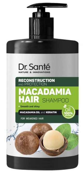 Dr. Santé Macadamia Hair szampon do włosów osłabionych z olejem makadamia i keratyną 1000 ml