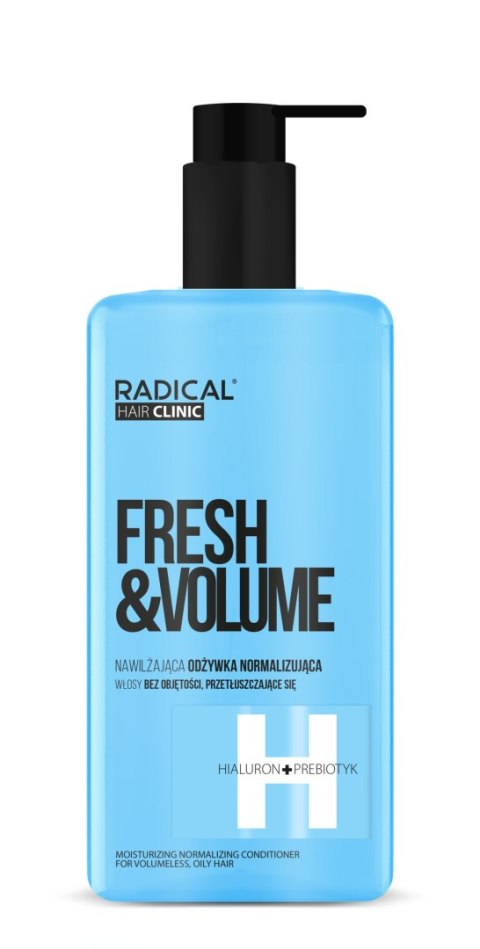Farmona Radical Hair Clinic Fresh & Volume odżywka nawilżająco-normalizująca: włosy bez objętości, przetłuszczające się 260 ml