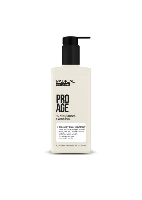 Farmona RADICAL HAIR CLINIC Pro Age odżywka odmładzająca do włosów dojrzałych Kerascalp & Kwas Hialuronowy 200 ml