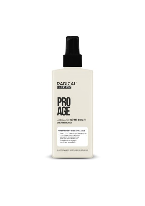 Farmona RADICAL HAIR CLINIC Pro Age odżywka odmładzająca do włosów dojrzałych w sprayu Kerascalp & Keratyna 200 ml