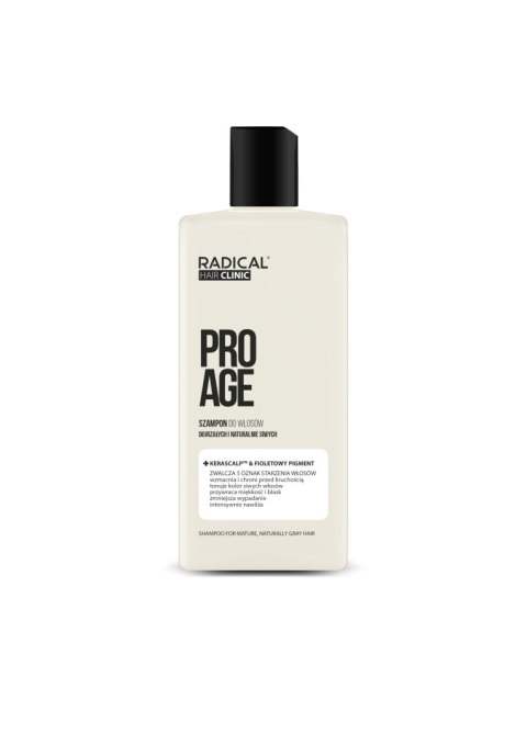 Farmona RADICAL HAIR CLINIC Pro Age szampon do włosów dojrzałych i naturalnie siwych Kerascalp & Fioletowy pigment 300 ml