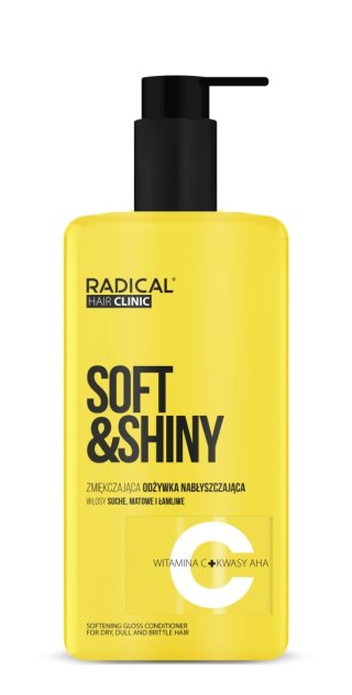 Farmona RADICAL HAIR CLINIC Soft & Shiny Zmiękczająca odżywka nabłyszczająca do włosów suchych, matowych i łamliwych 260 ml