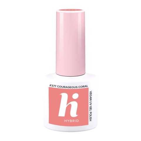 Hi Hybrid lakier hybrydowy 377 Courageous Coral 5 ml