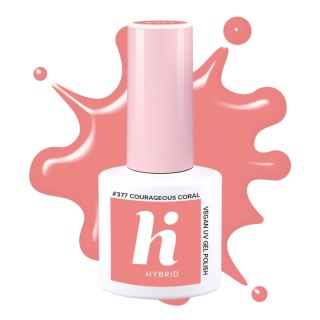 Hi Hybrid lakier hybrydowy 377 Courageous Coral 5 ml