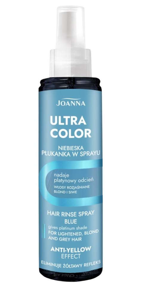 Joanna Ultra Color płukanka do włosów w sprayu niebieska 150 ml