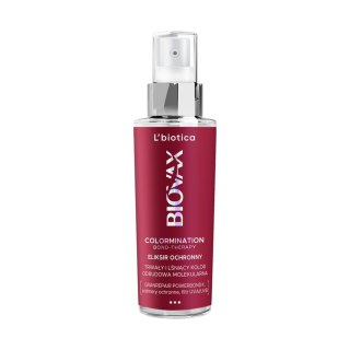 L'Biotica Biovax Colormination Bond Therapy eliksir ochronny do włosów farbowanych 100 ml