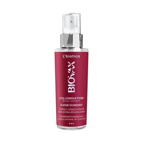 L'Biotica Biovax Colormination Bond Therapy eliksir ochronny do włosów farbowanych 100 ml