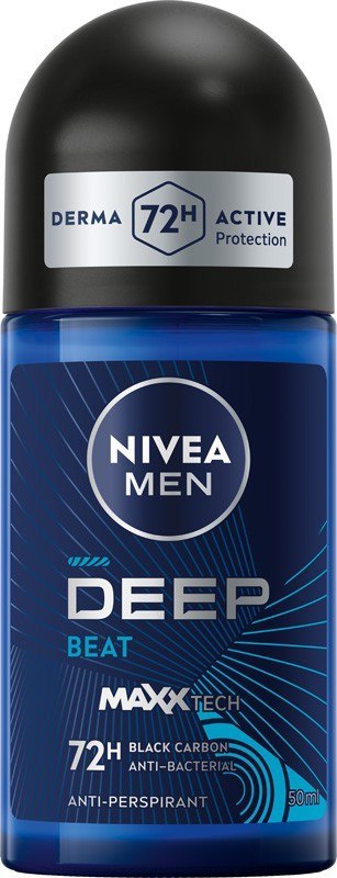 Nivea Deo Antyperspirant Deep Beat Roll-on dla Mężczyzn 50 ml